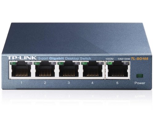 Tp-Link Sg105 5Port Switch Desktop Gigabit Steel Case