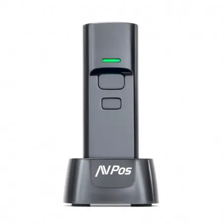 LECTOR CODIGOS AVPOS PORTATIL 2D + QR BT03 WIRELESS 2.4 + BLUETOOTH + BASE