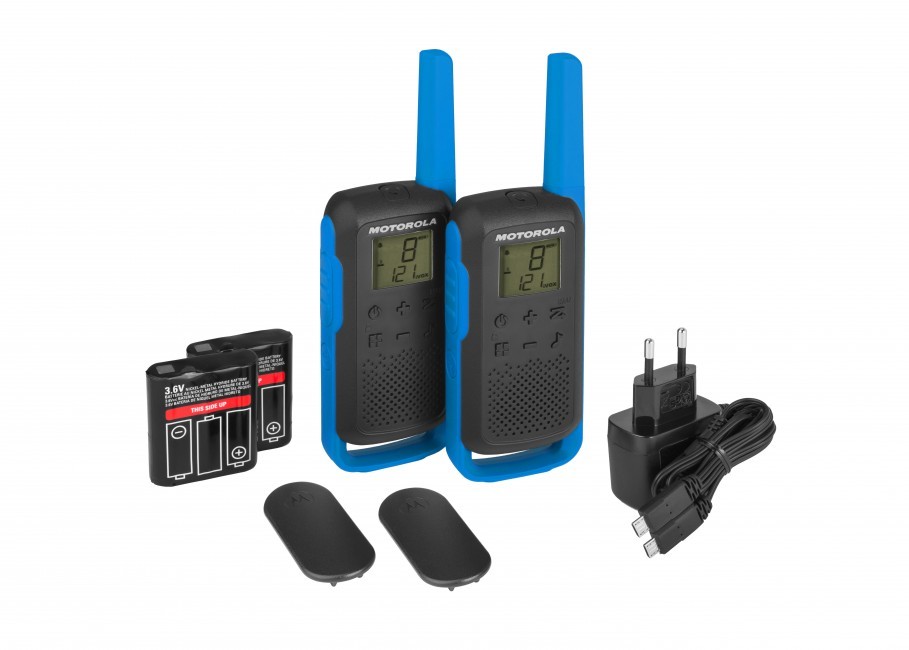 Motorola TALKABOUT T62 Twelve Pack Two Way Radios in Blue