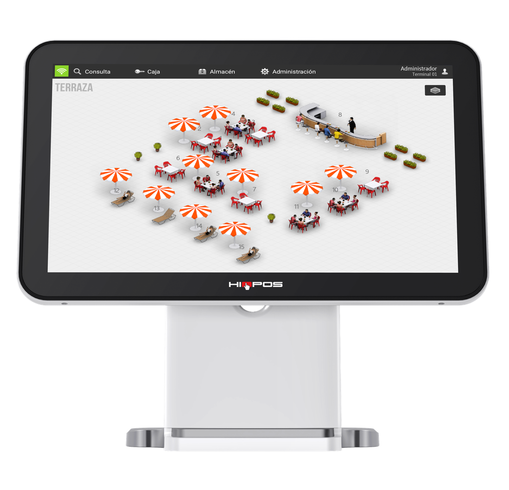 [HIOPOS-SUNII] POS HIOPOS SUN 2 Android 15.6"