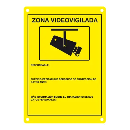 [DEM-281] Placa CCTV homologada en castellano